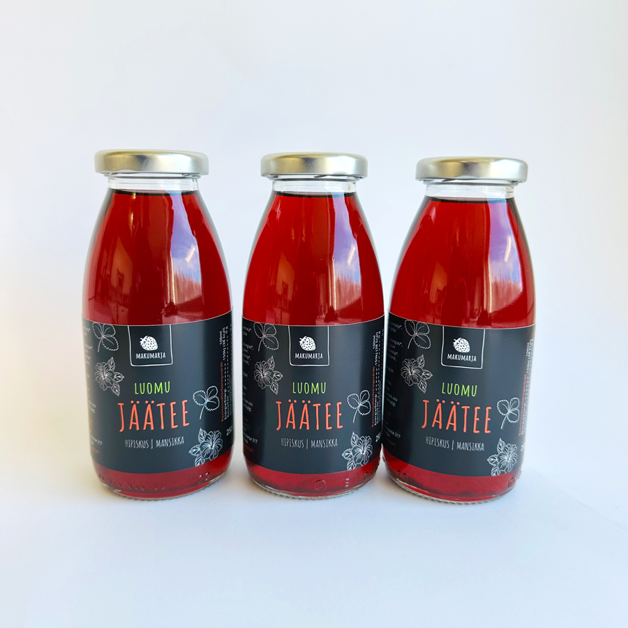 Luomu Hibiskusmansikka jäätee 2,5dl